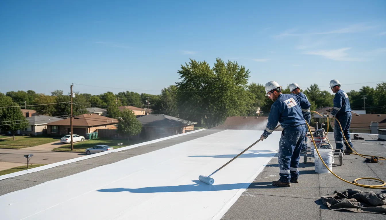 Commercial roof coating in New Bavaria, OH near me